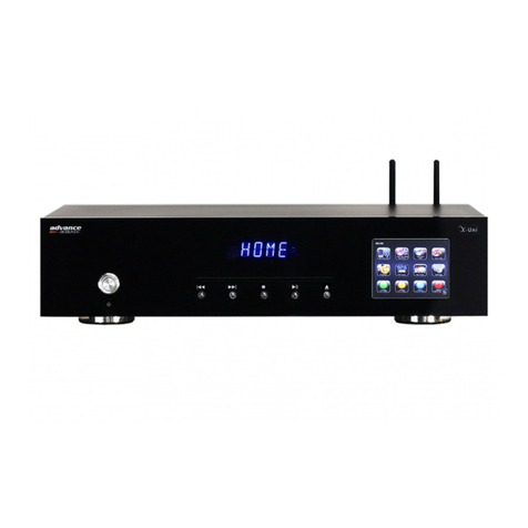 Advance acoustic X-Uni quick start guide