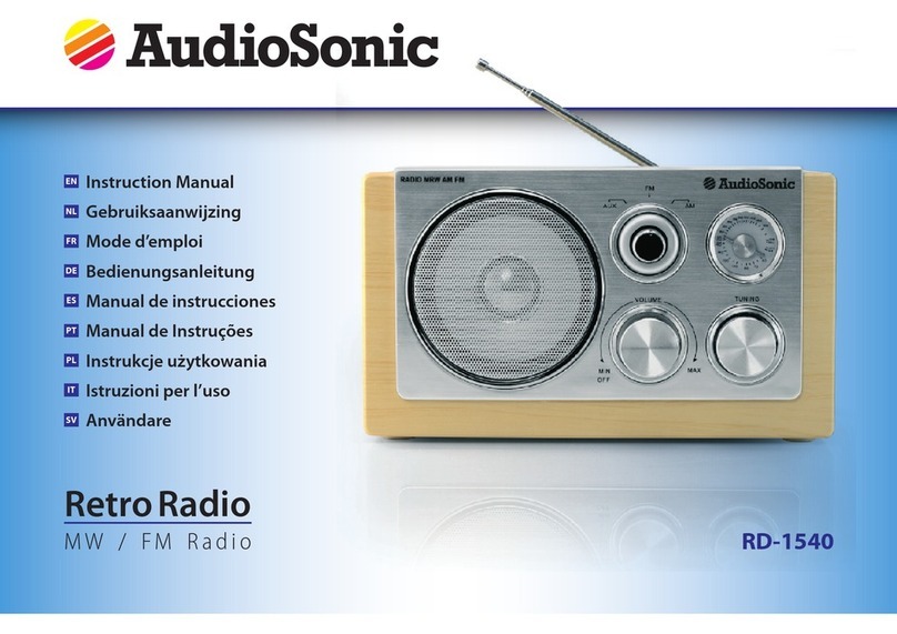 AudioSonic RD-1540 instruction manual AudioSonic RD-1540 instruction manual
