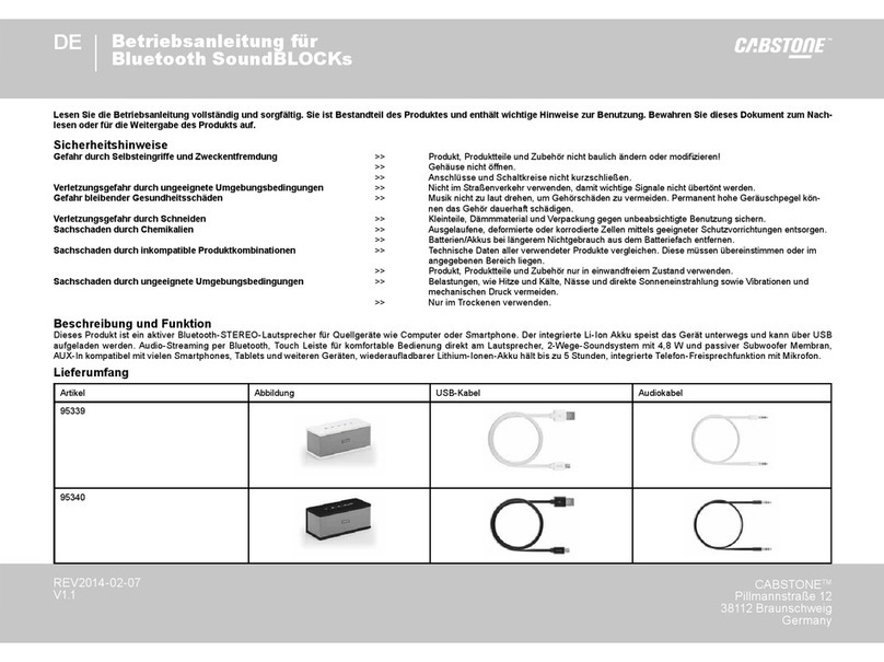 cabstone SoundBlock user manual