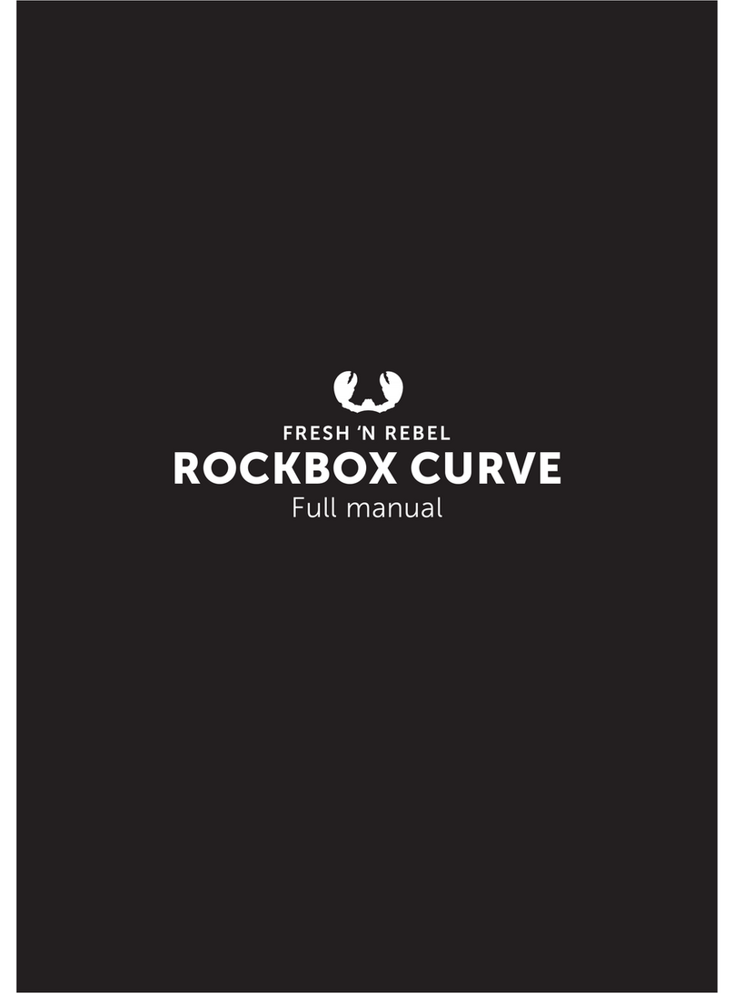 Fresh 'N Rebel ROCKBOX CURVE Installation instructions