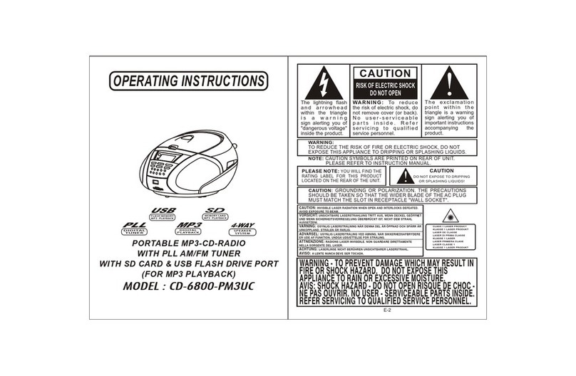 CMX CD-6800-PM3UC User manual