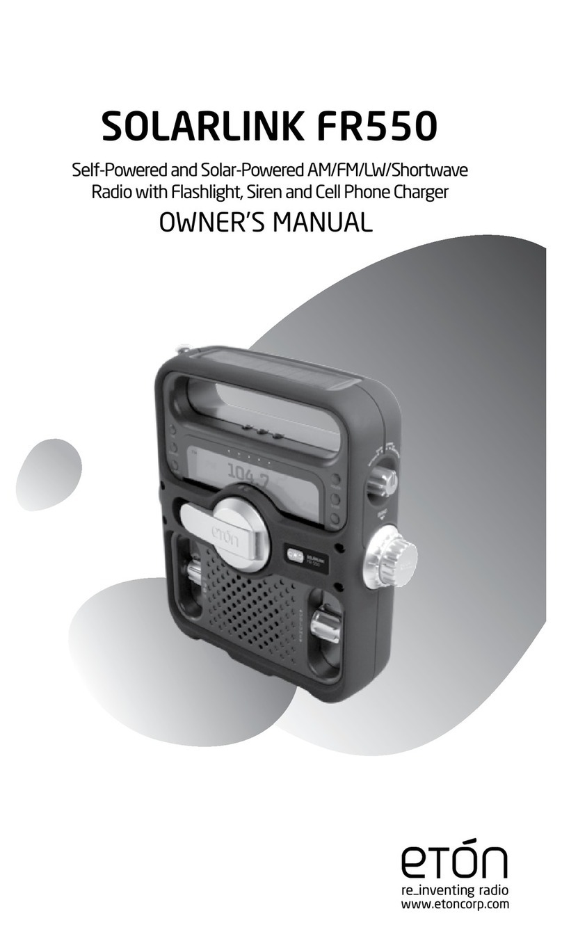 Eton Solarlink FR550 owner's manual