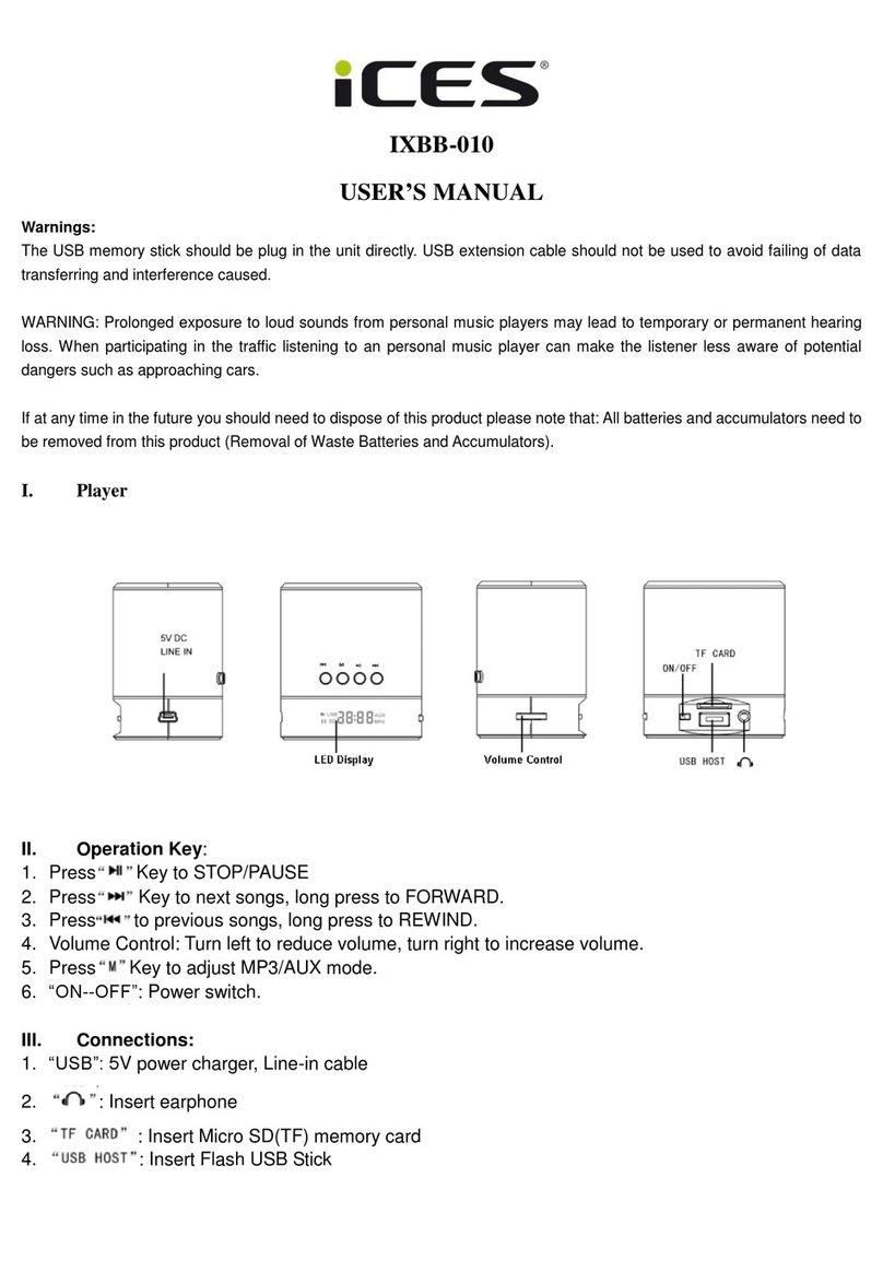 iCES IXBB-010 user manual