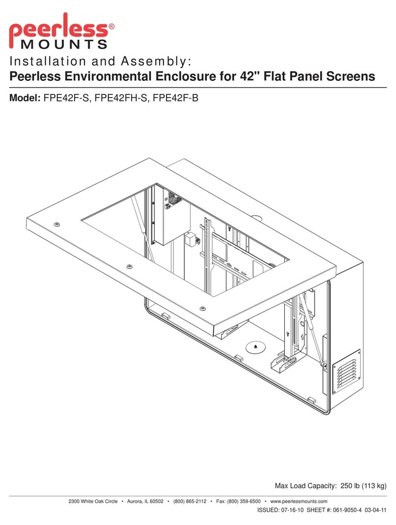 PEERLESS FPE42FH-S Installation and assembly