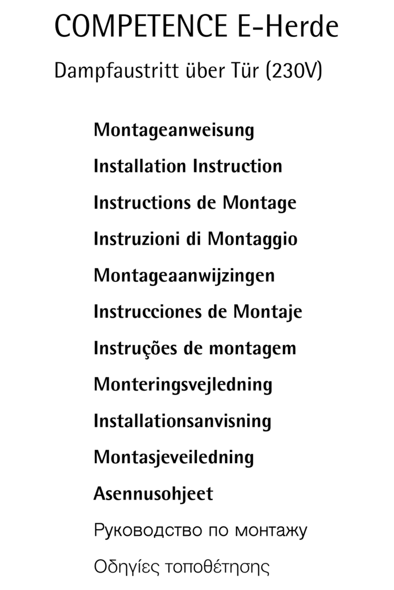 AEG COMPETENCE E series User manual AEG COMPETENCE E series User manual