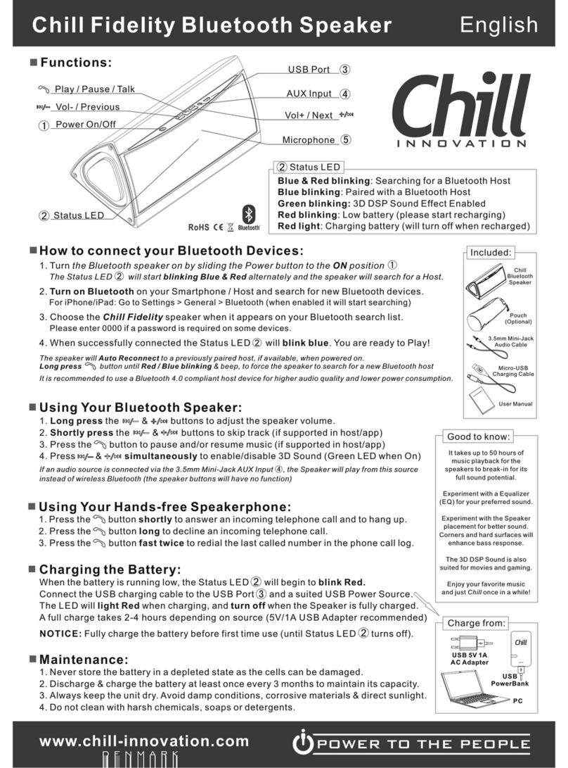 Chill Fidelity user manual