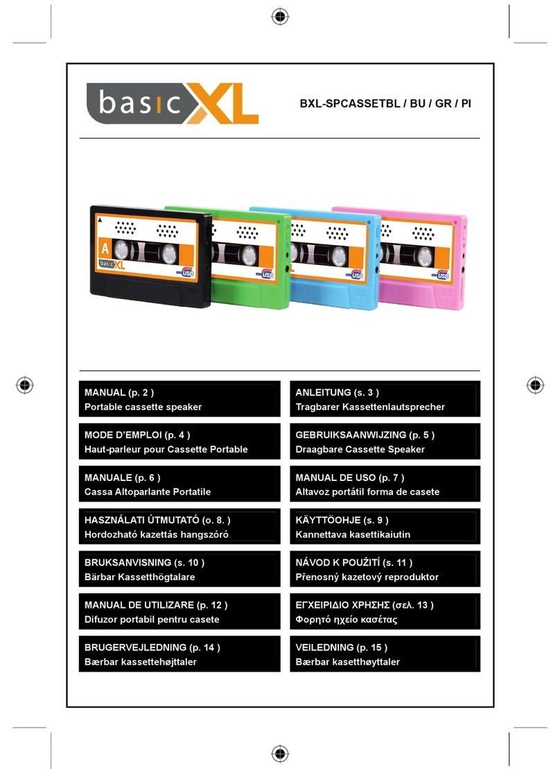 Basic XL BXL-SPCASSETBL user manual