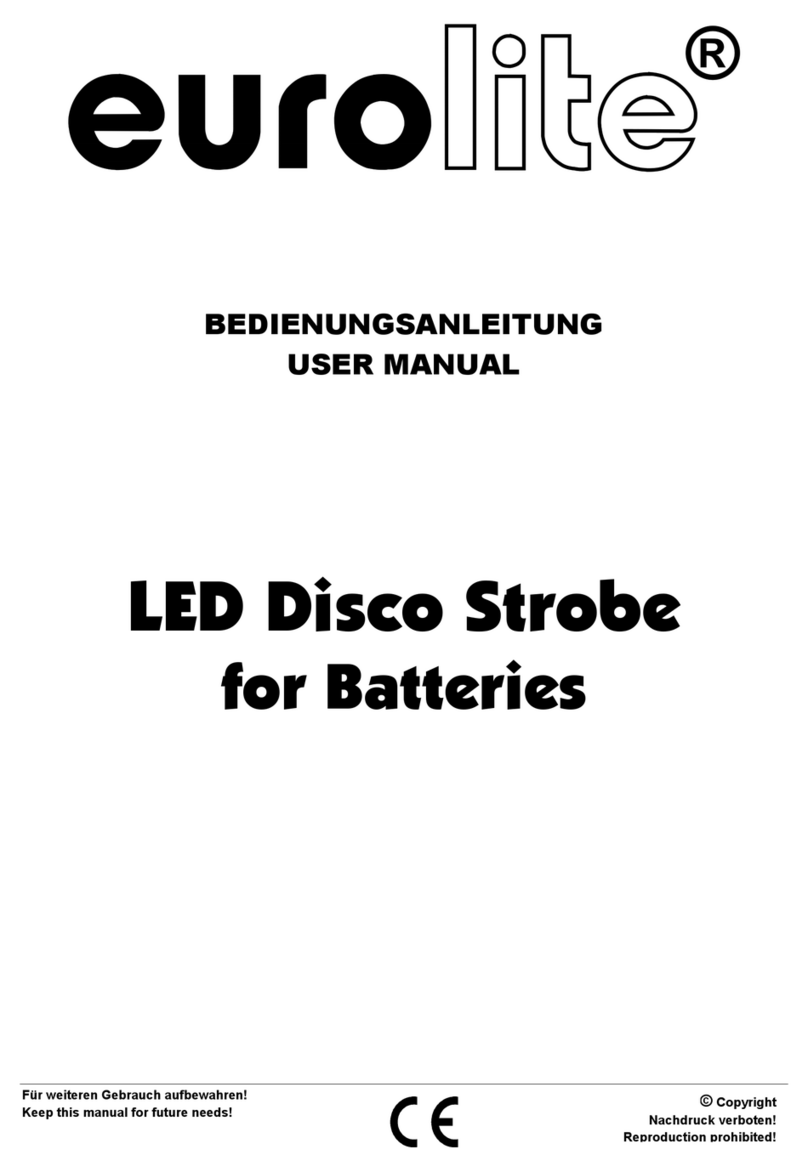 EuroLite LED Disco Strobe for Batteries user manual