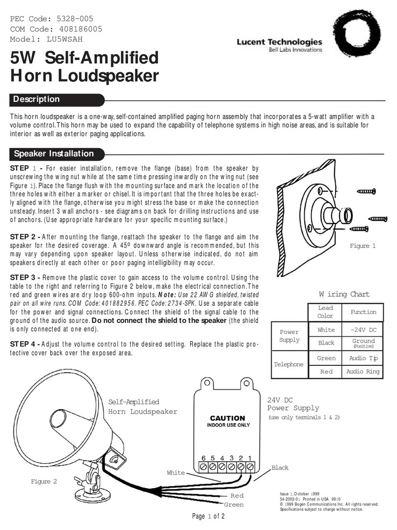 Lucent Technologies LU5WSAH User manual