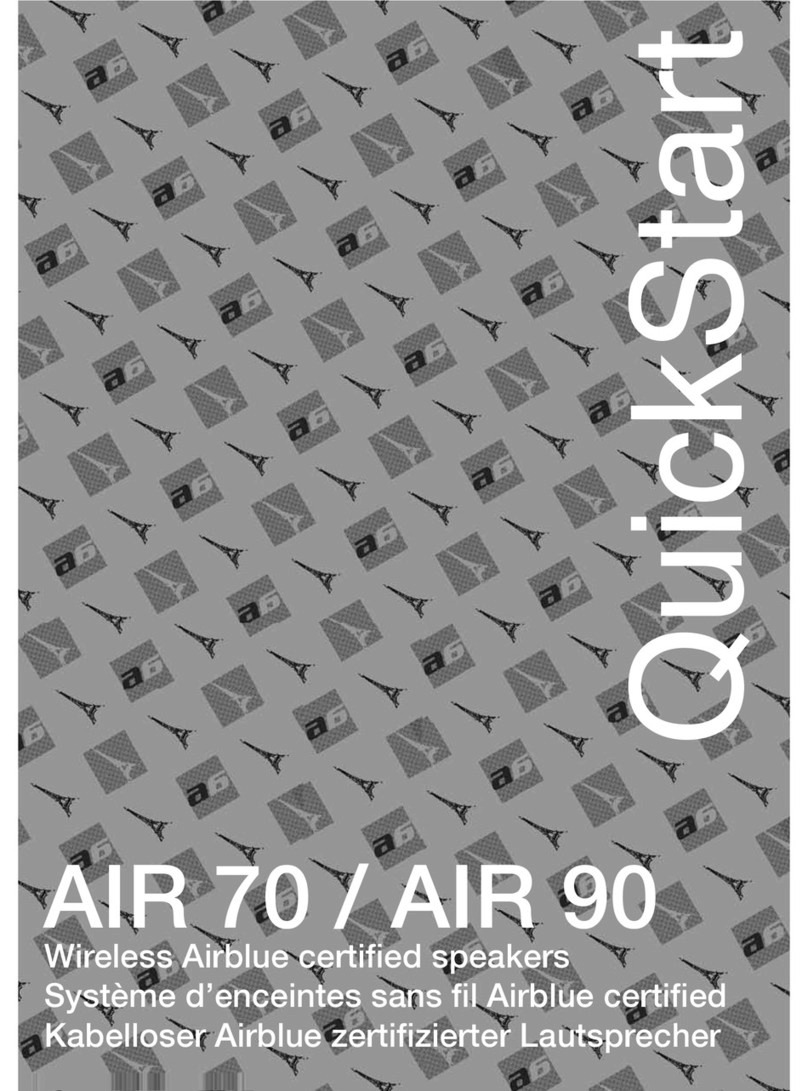 Advance acoustic AIR 70 quick start guide