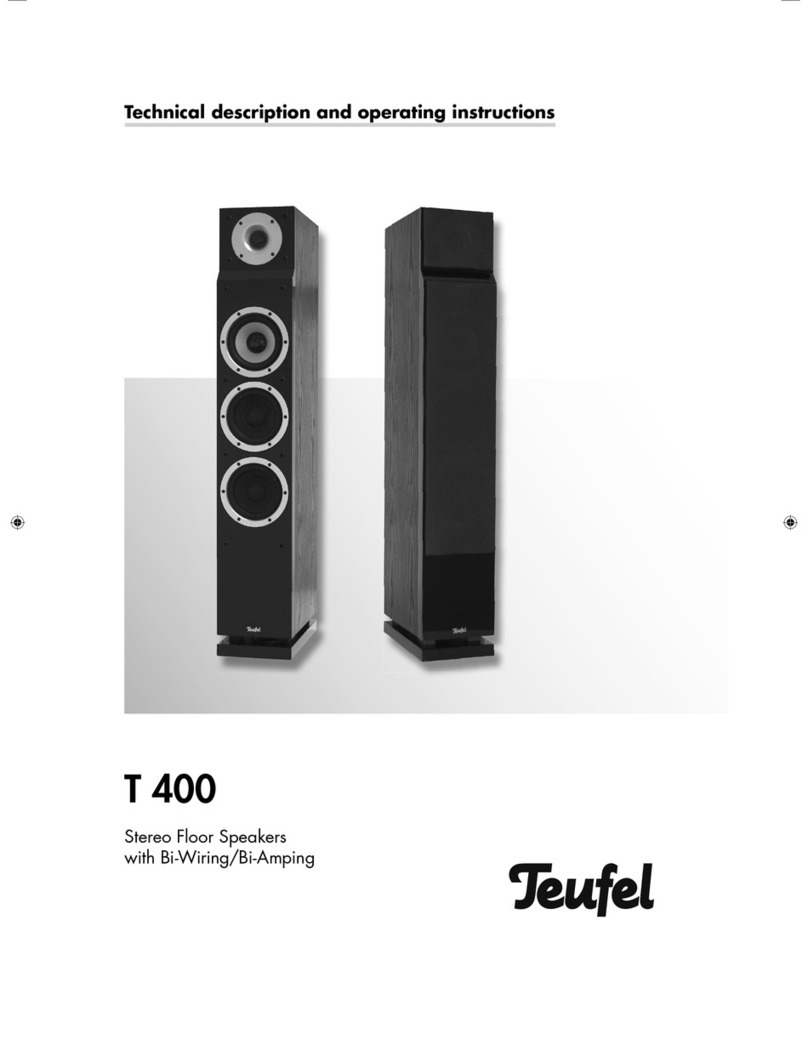Teufel T 400 Technical description and operating instructions