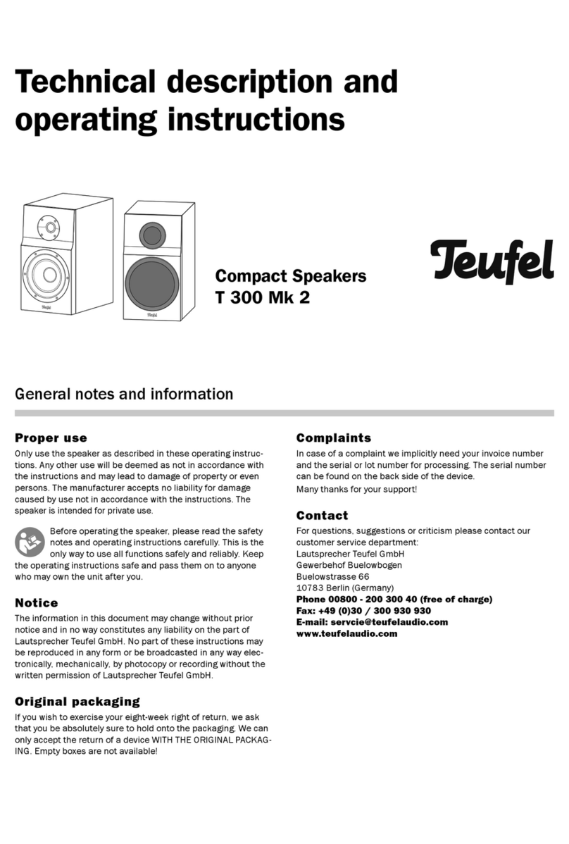 Teufel T 300 Mk 2 Manual