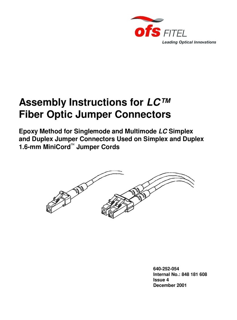 Ofs LC Fiber Optic Jumper Connectors Assembly instructions