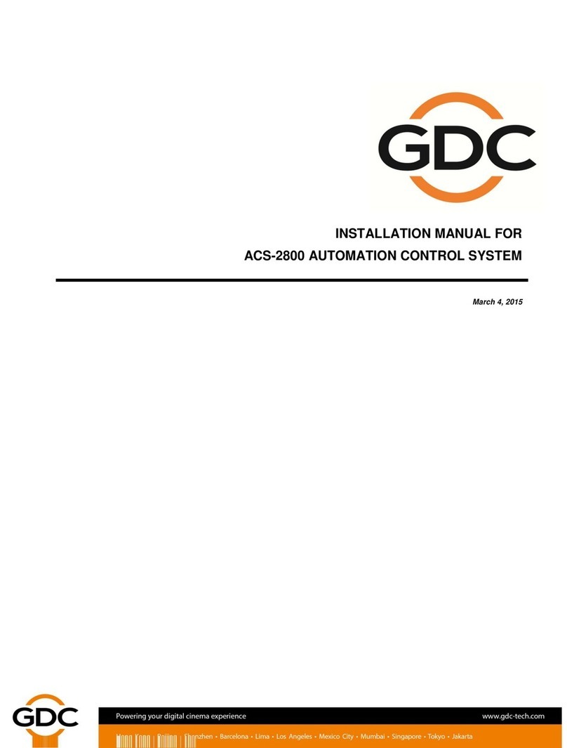 GDC ACS-2800 installation manual