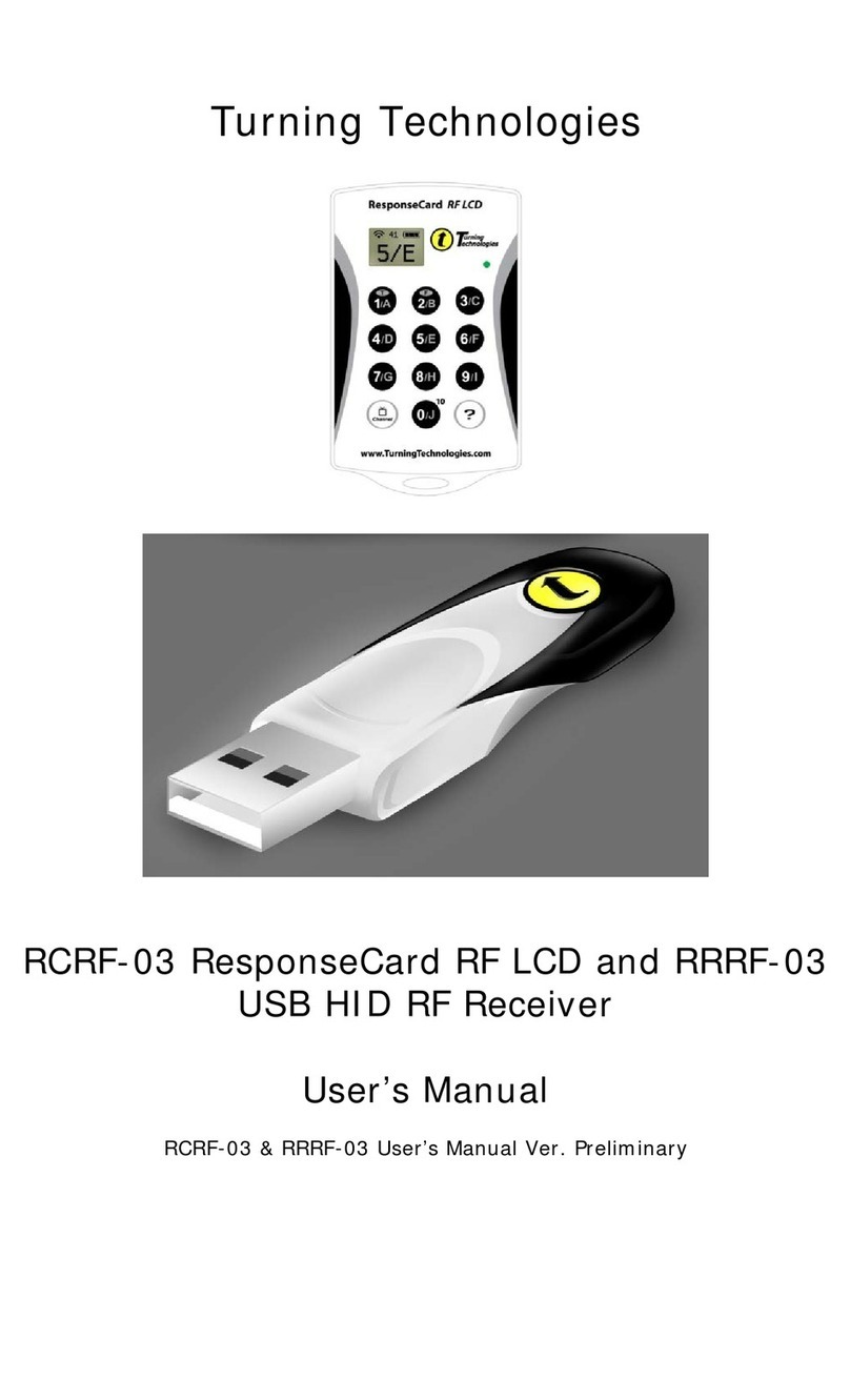 Turning Technologies RCRF-03 user manual