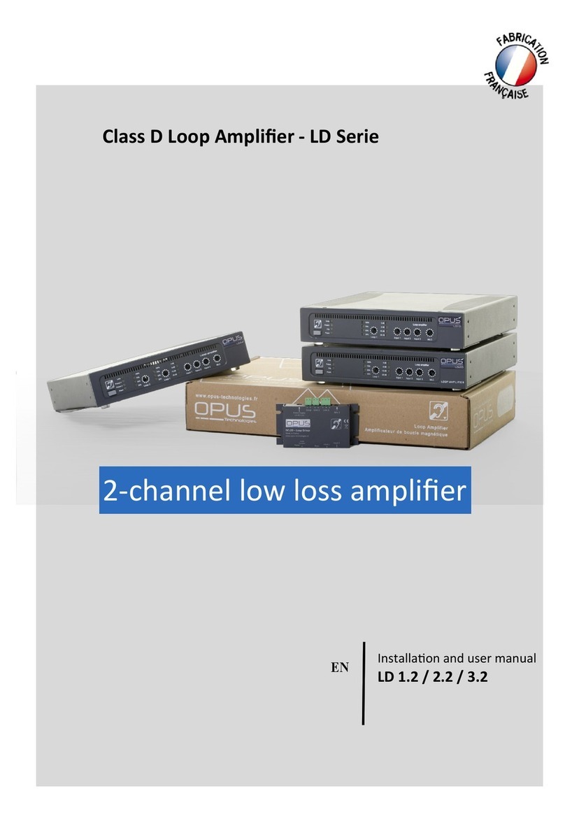 Opus LD Series Installation and user manual