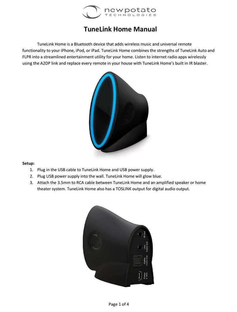 newpotato technologies TuneLink Home manual