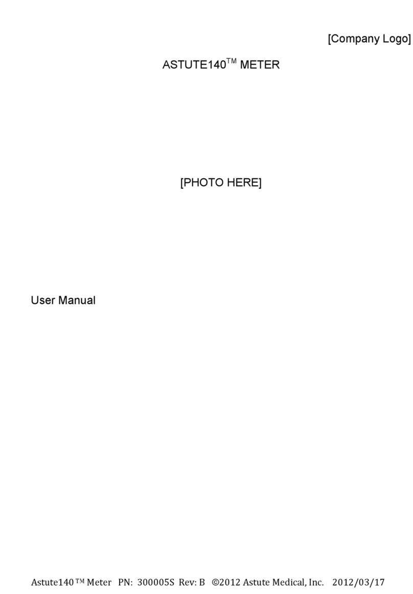 ASTUTE Astute140 Meter user manual