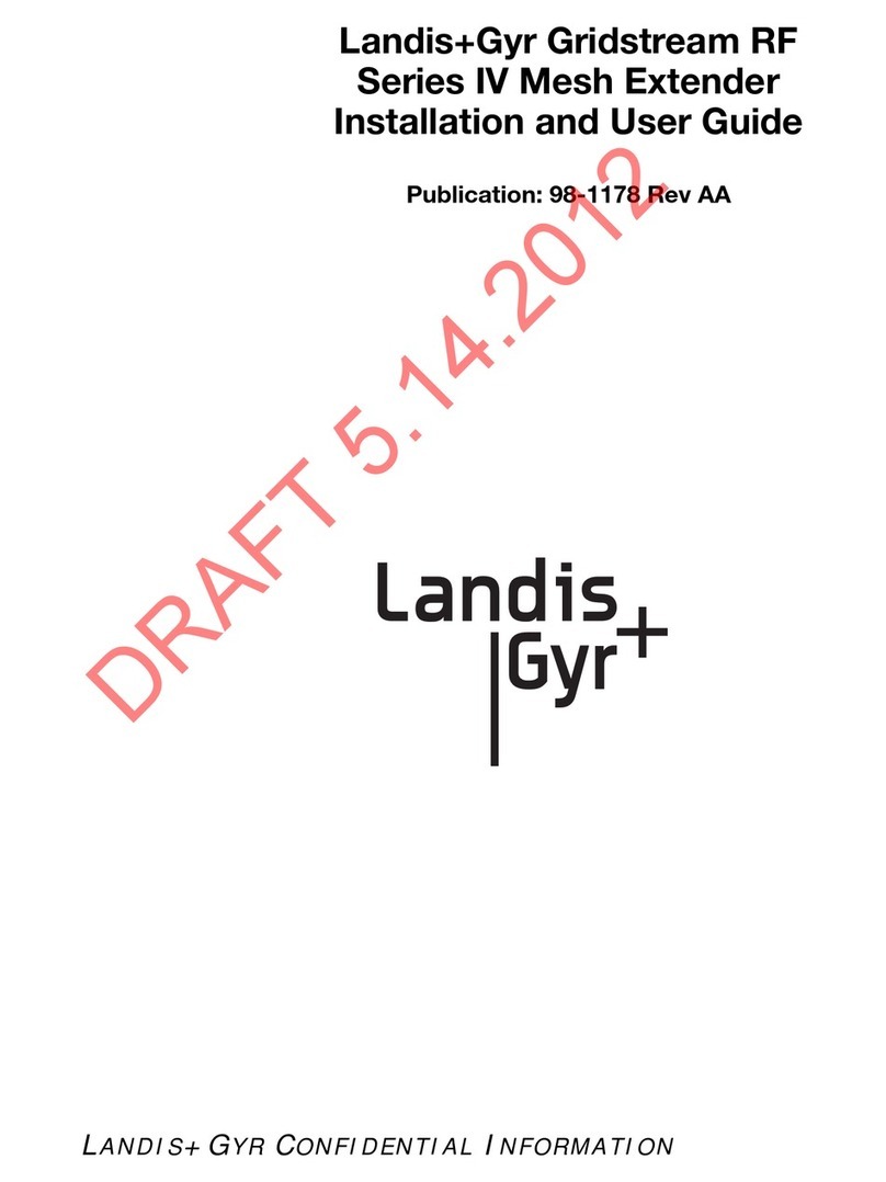 Landis+Gyr Gridstream RF Series IV Installation and user guide
