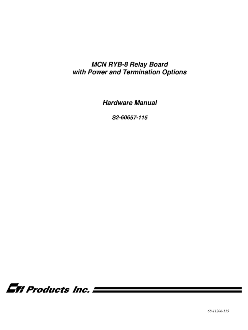 CTI Products MCN RYB-8 Hardware manual
