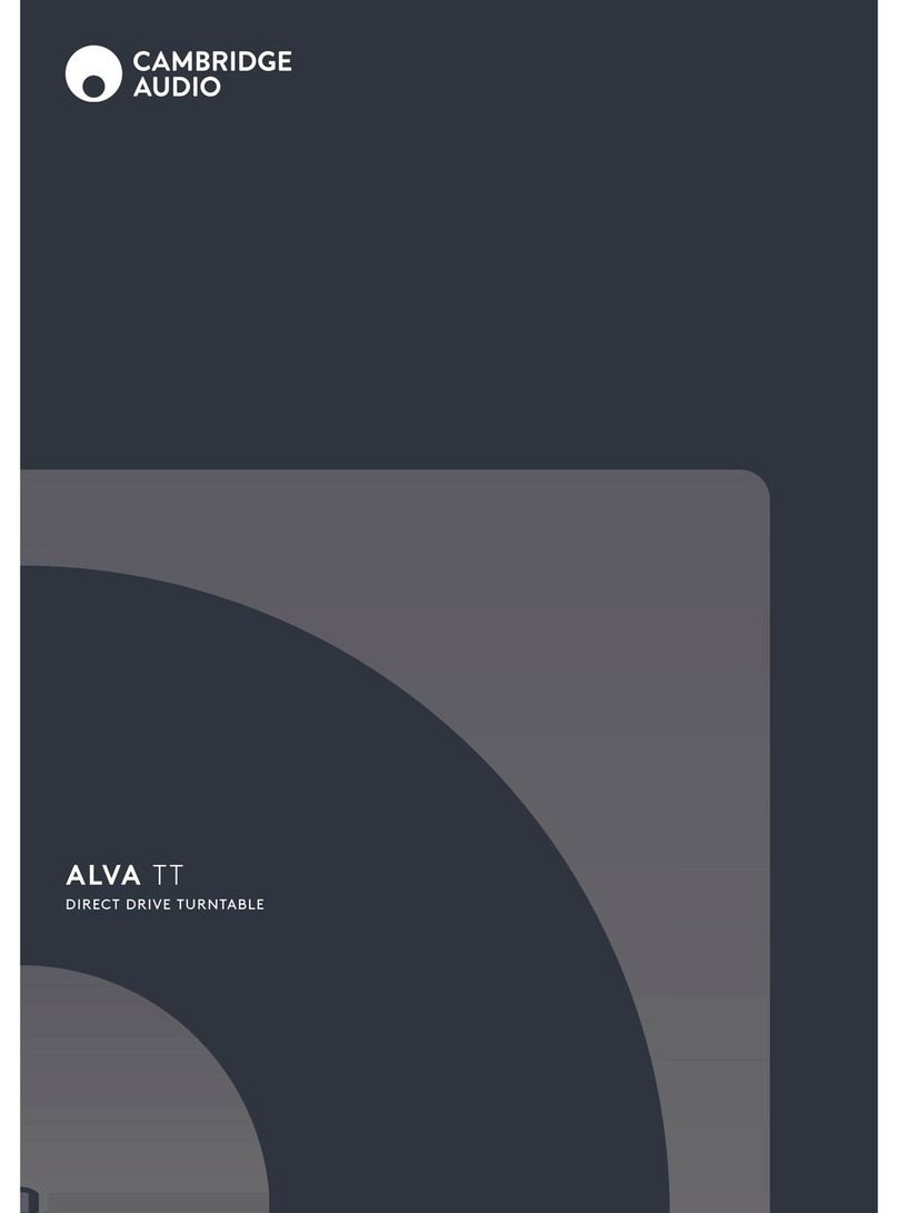 Cambridge Audio ALVA TT User manual