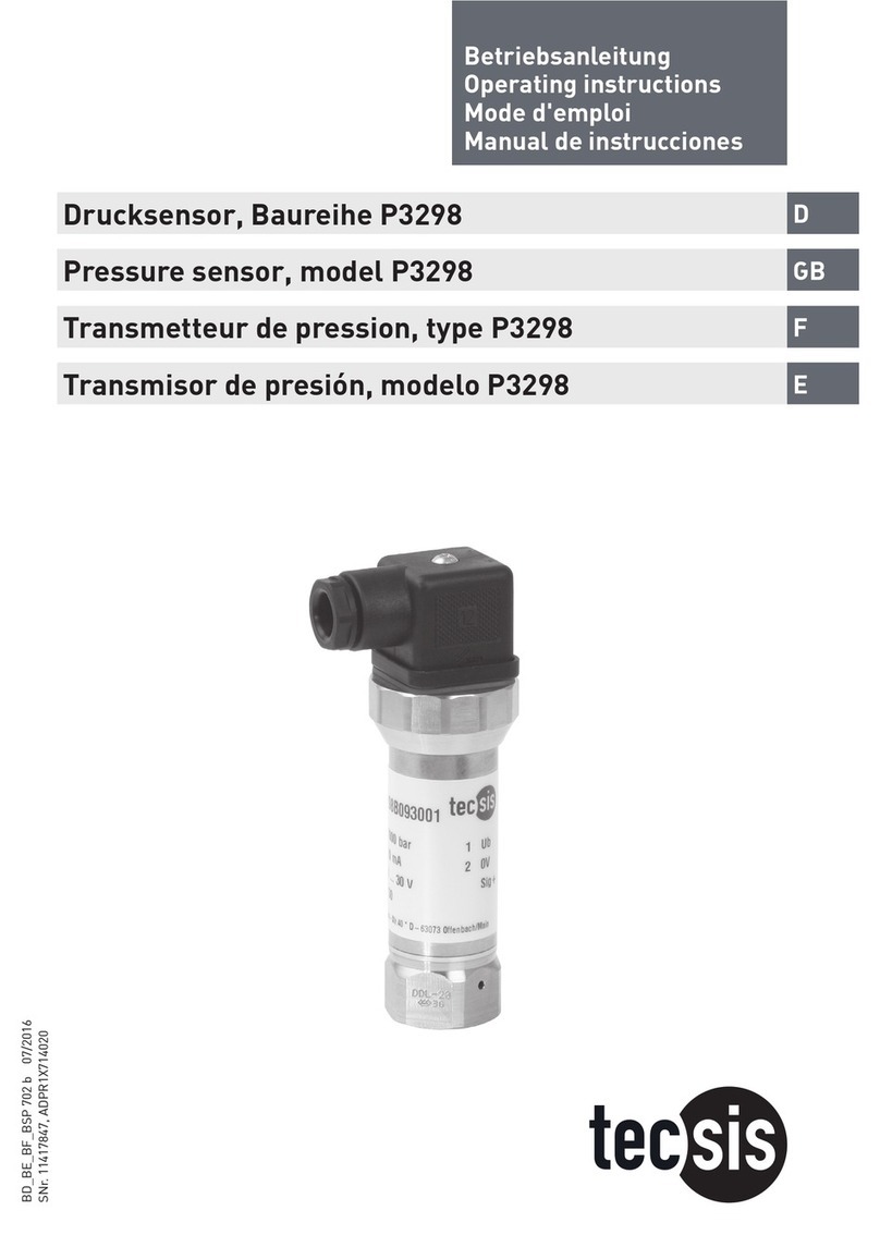 Tecsis P3298 operating instructions