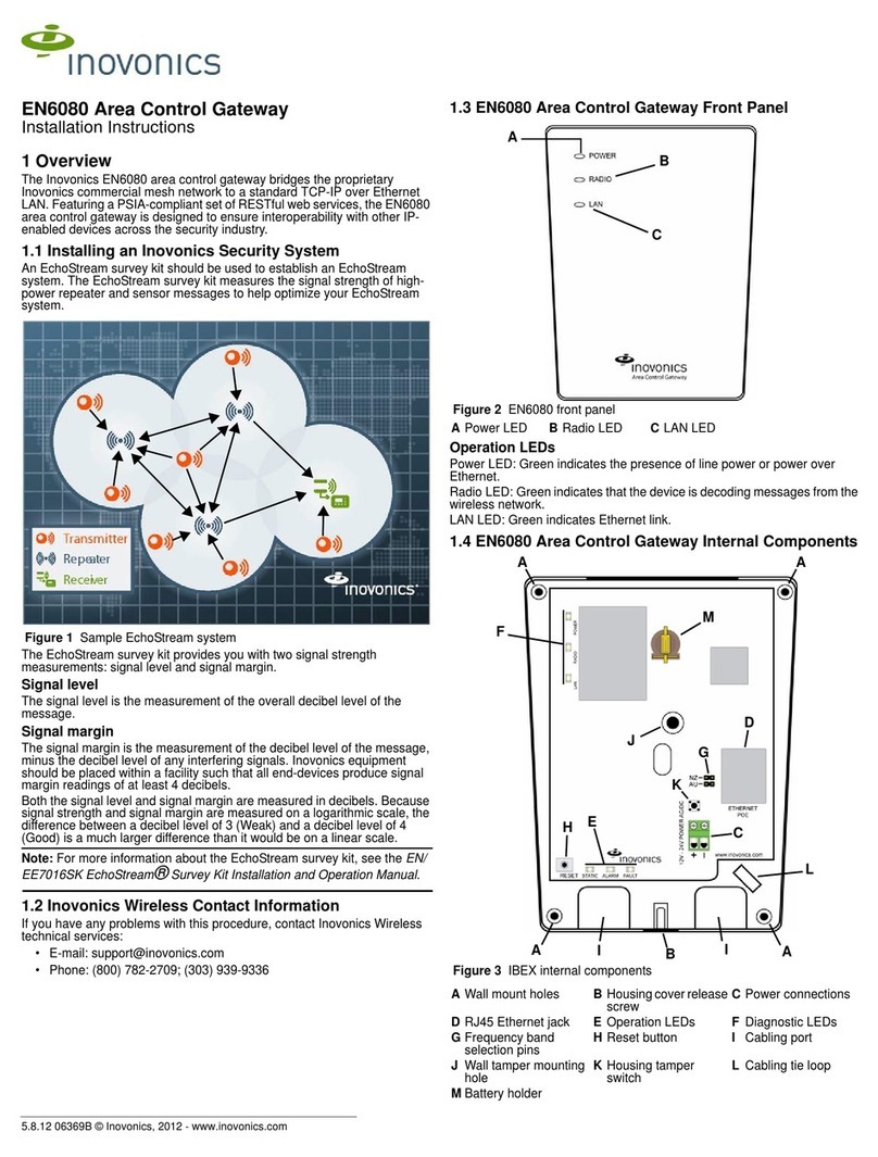 Inovonics EN6080 installation instructions