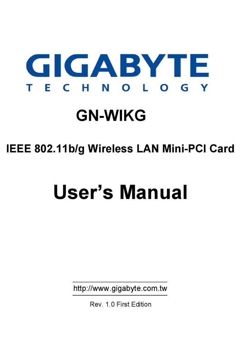 Gigabyte GN-WIKG User manual