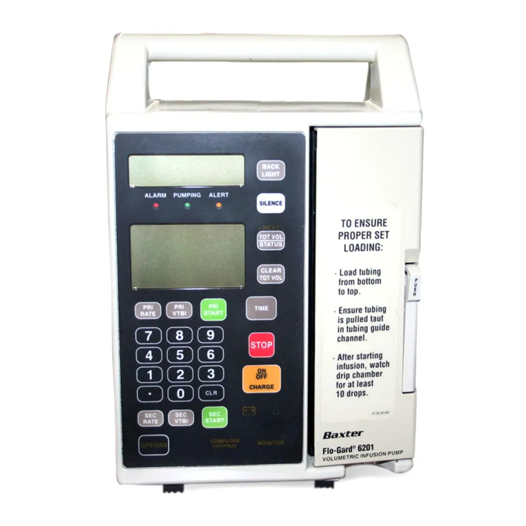 baxter Flo-Gard 6201 Operator's manual