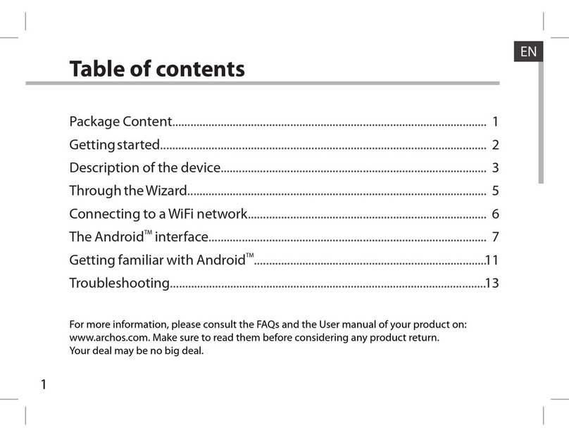 Archos 70 User manual