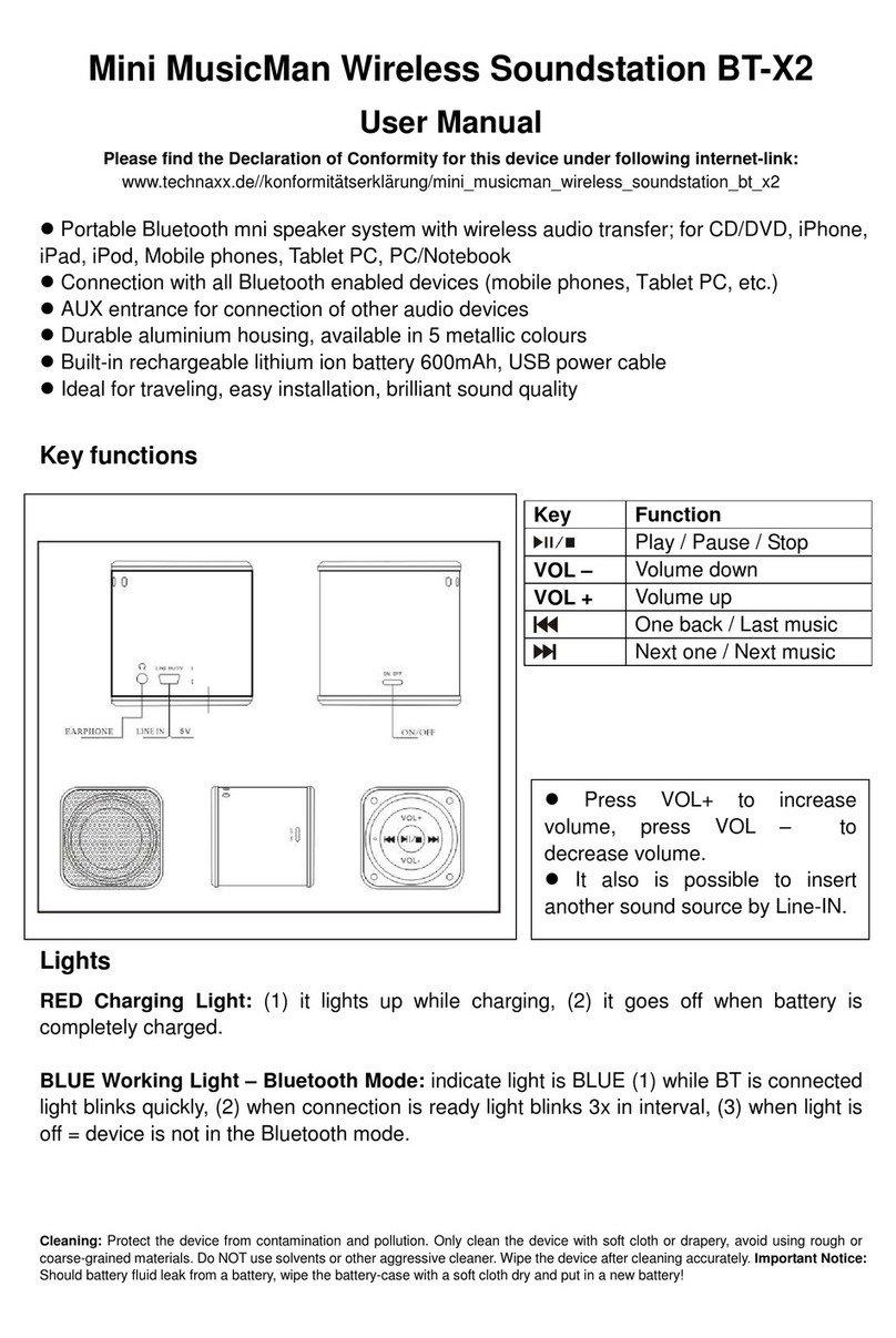 Technaxx BT-X2 User manual