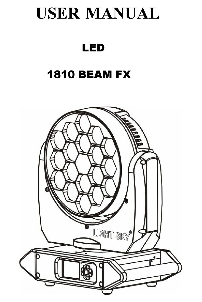 Fly Dragon LIGHT SKY 1810 BEAM FX user manual