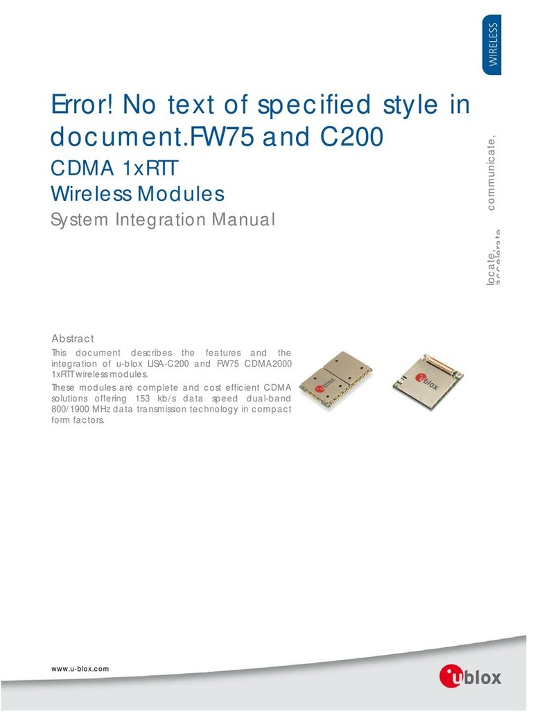 Ublox LISA-C200 user manual
