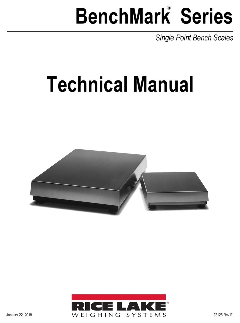 Rice Lake BenchMark Series User manual