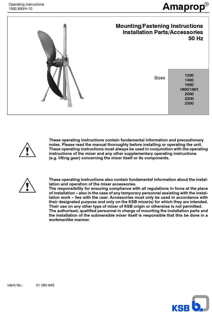 KSB Amaprop 1200 Mounting and installation instructions