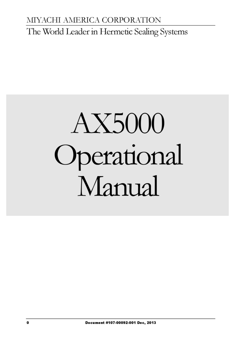 Miyachi AX5000 Operational manual