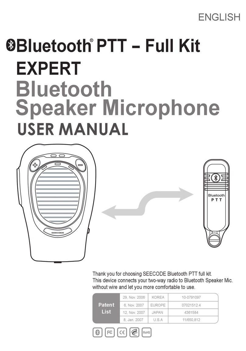 Seecode Bluetooth PTT user manual