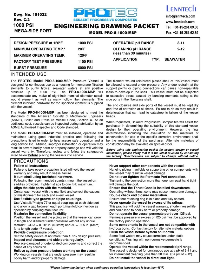 Pro-tec PRO-8-1000-MSP operating manual