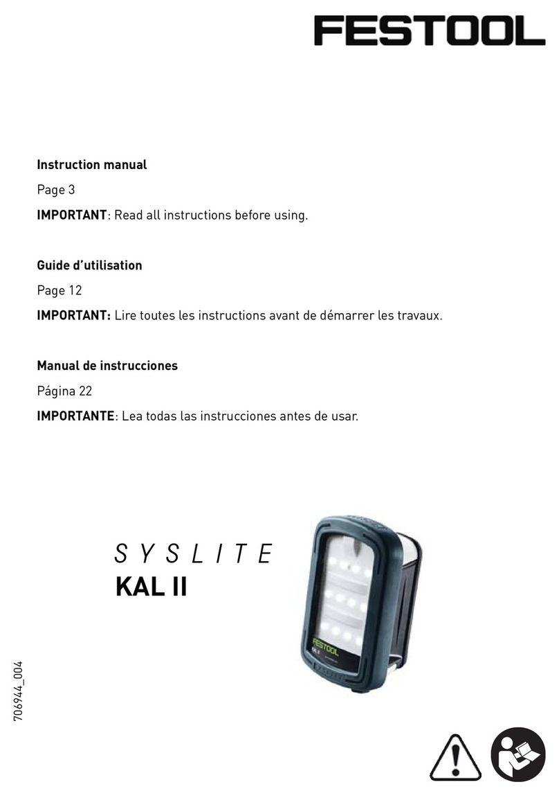 Festool SYSLITE KAL II User manual
