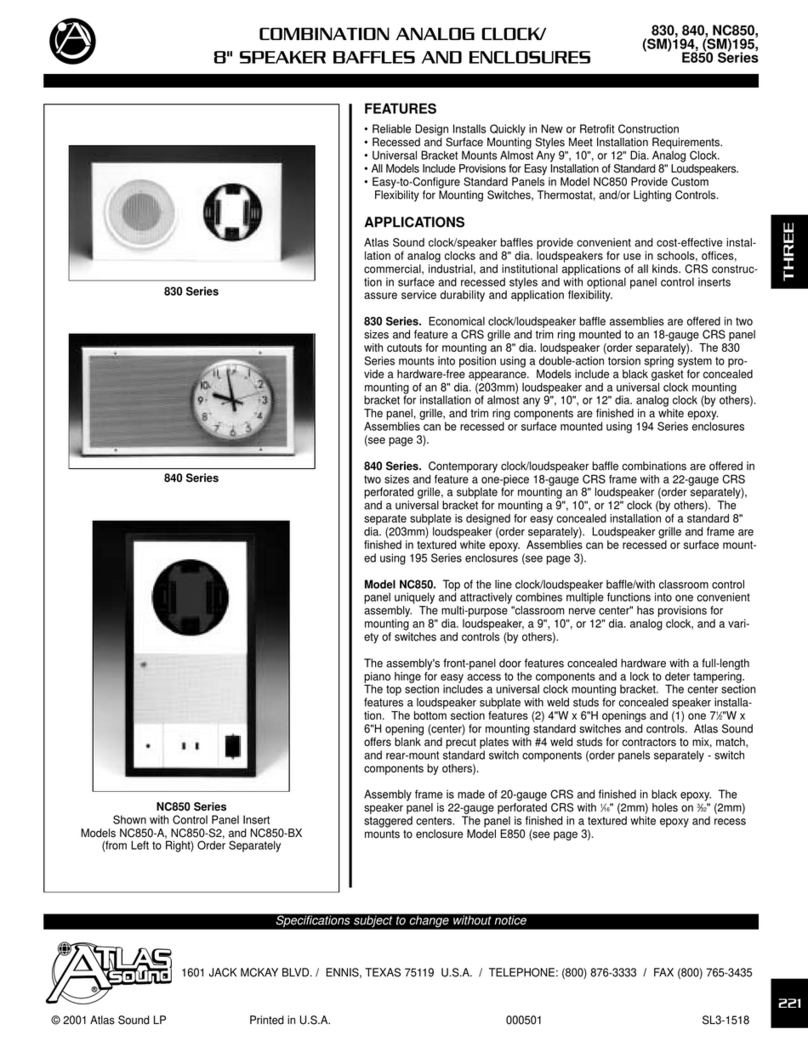 Atlas 830 Series Installation
