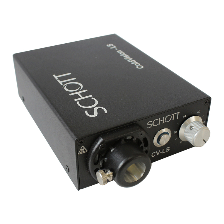 SCHOTT ColdVision Light Source Operating instructions