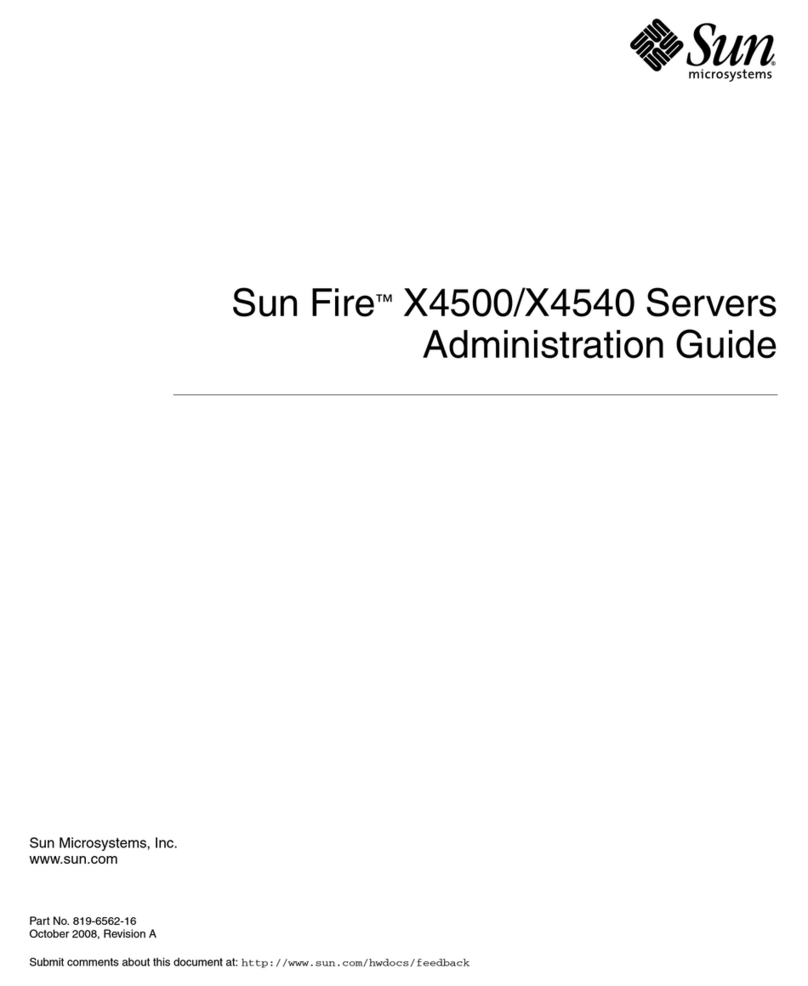 Sun Microsystems SUN FIRE X4500 Administration guide Sun Microsystems SUN FIRE X4500 Administration guide