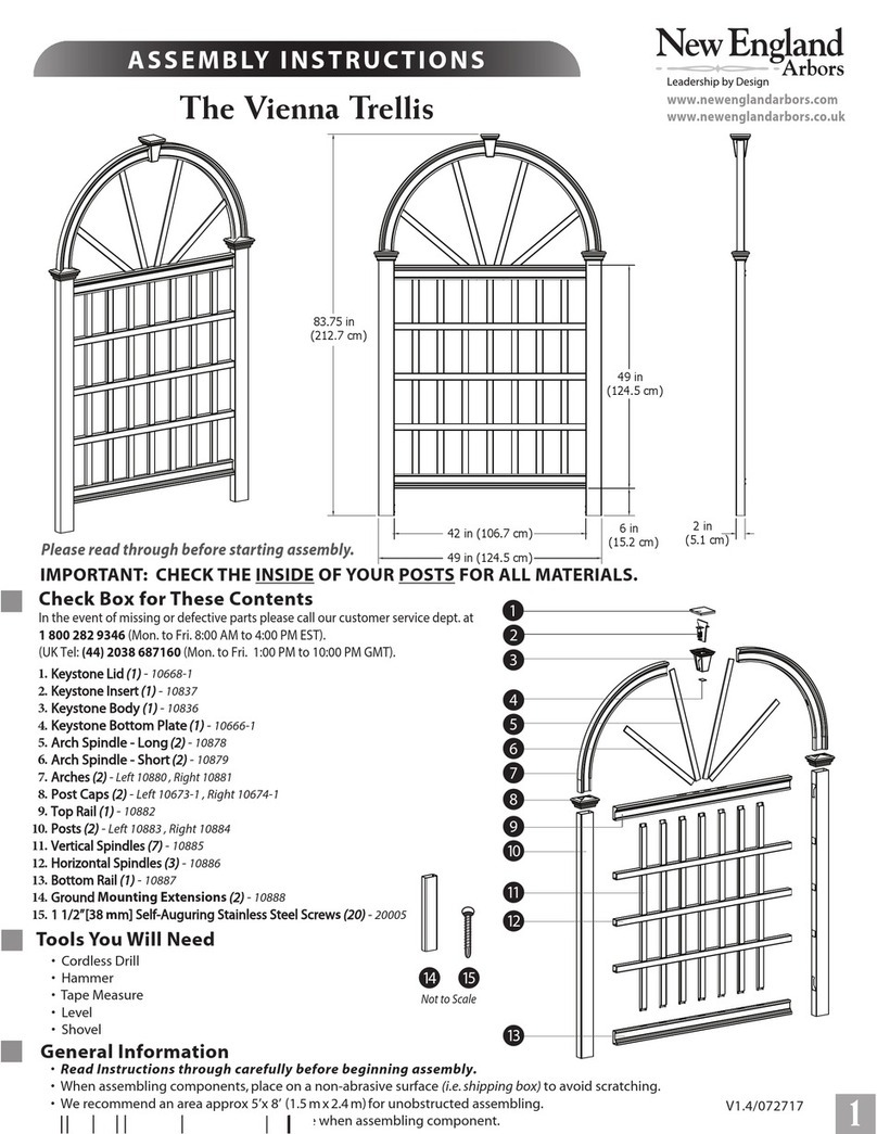 New England Arbors Vienna User manual