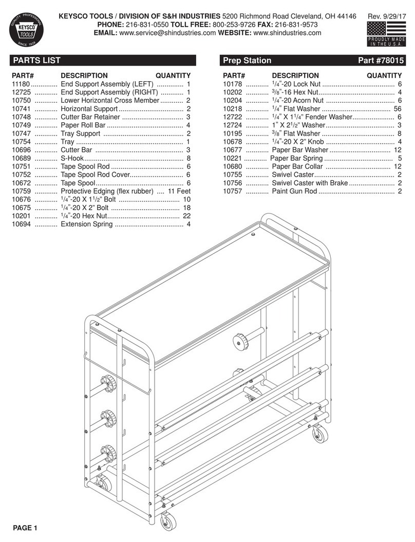 Keysco 78015 Assembly guide