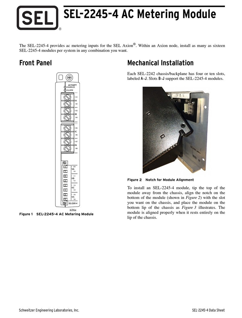 Schweitzer Engineering Laboratories SEL-2245-4 manual