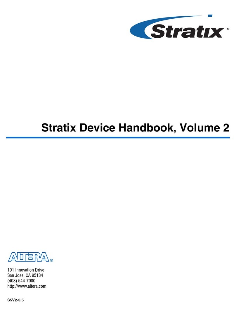 Altera Stratix User manual