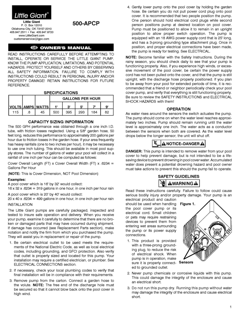 Little Giant 500-APCP owner's manual
