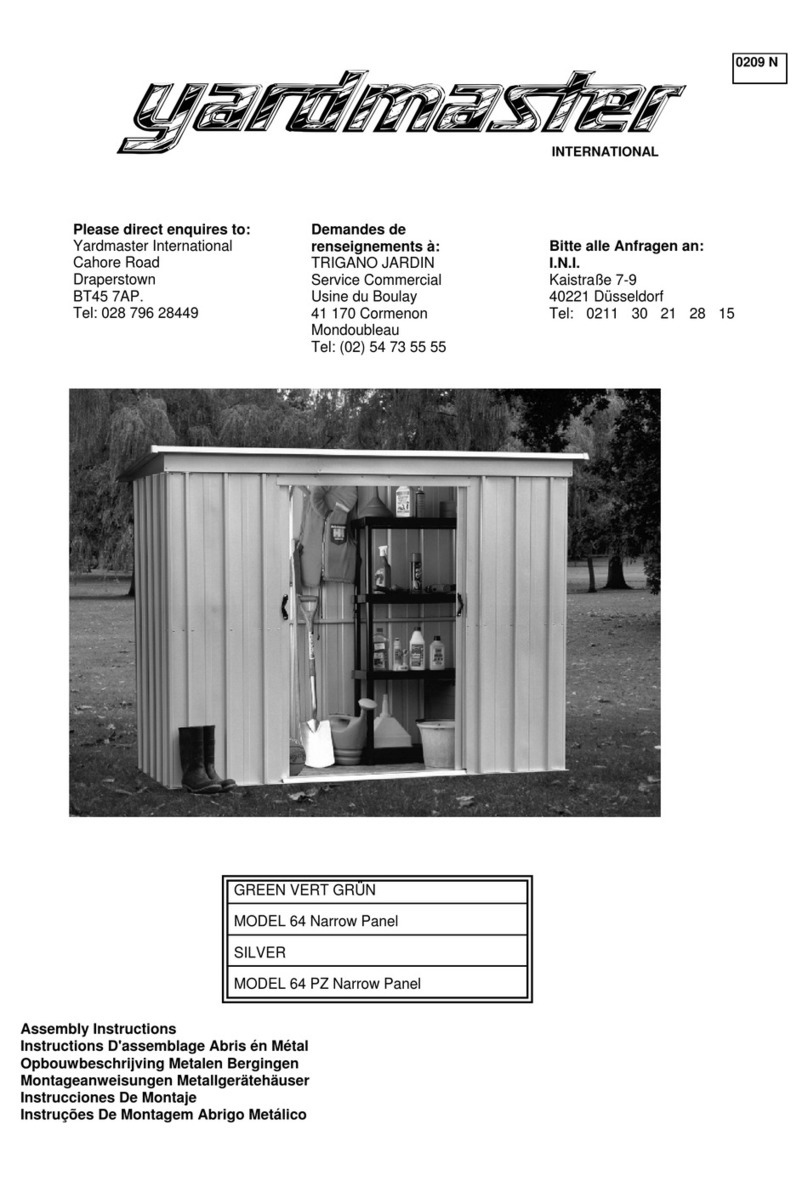 Yardmaster 64 Narrow Panel User manual