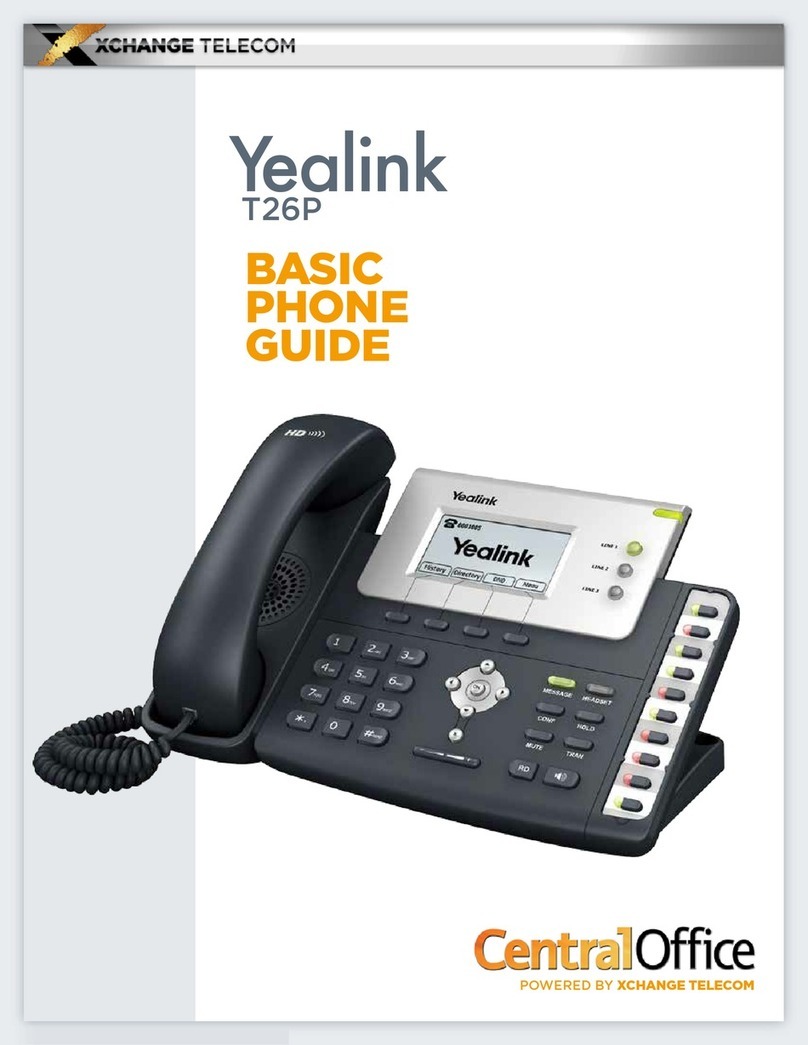 Yealink T26P User guide