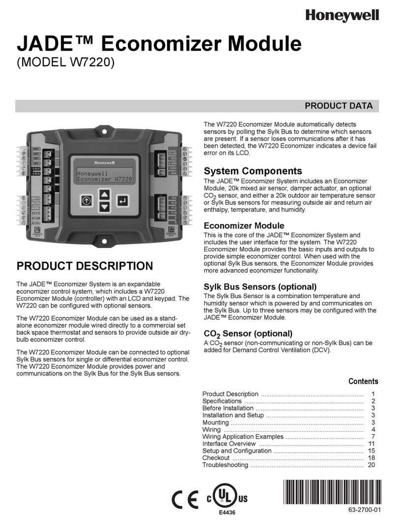 Honeywell JADE W7220 Operation manual